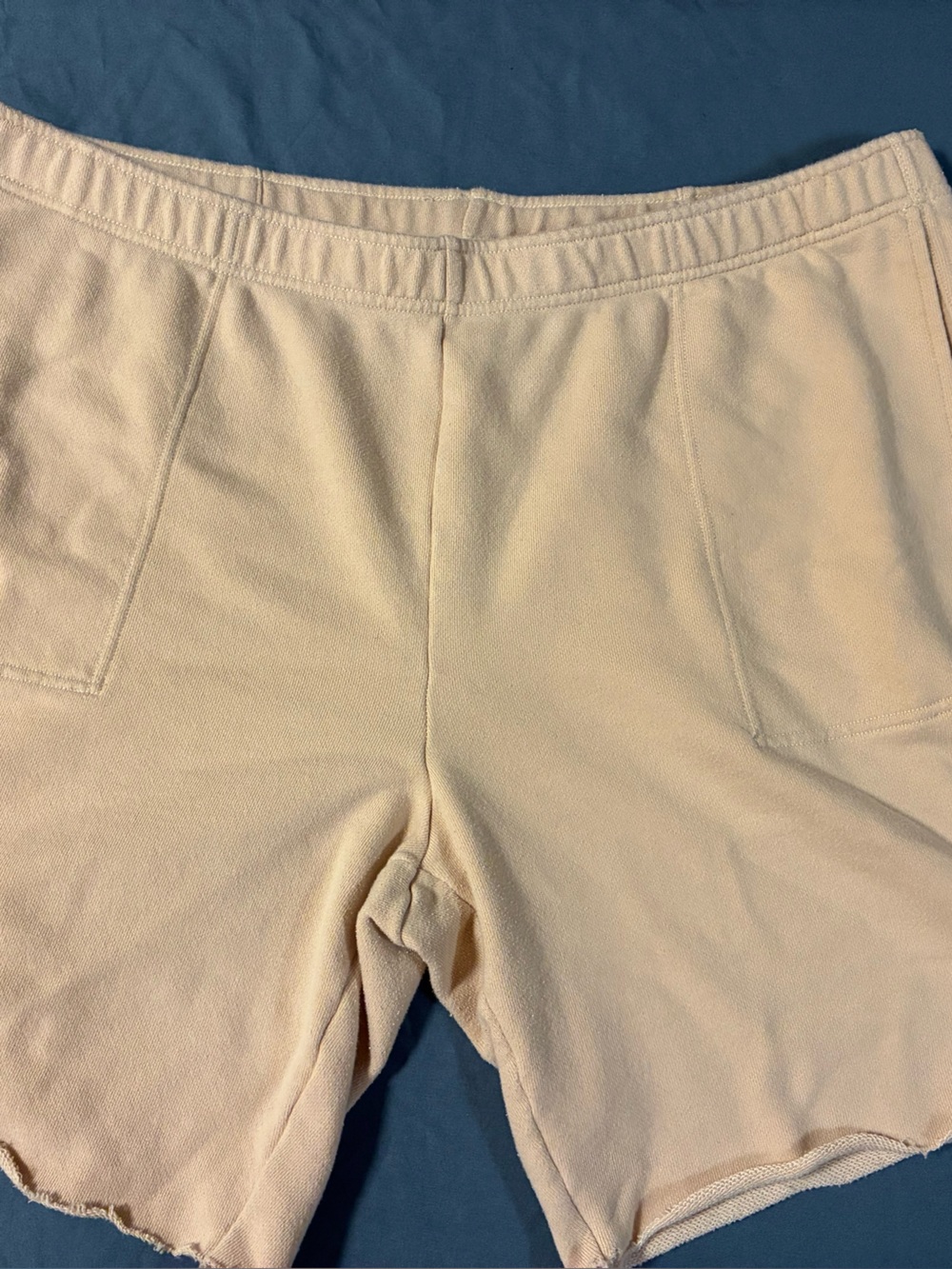 Aerie Women’s XL Cream/Tan Terry Knit Lounge Shorts – Casual Pull-On Shorts